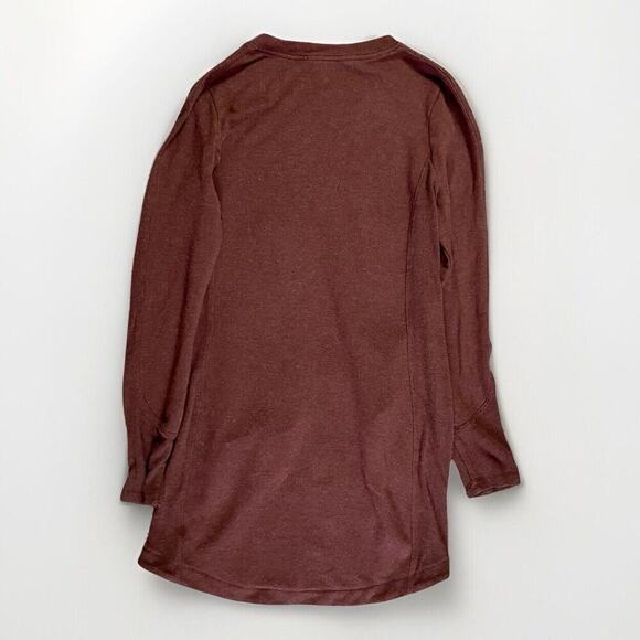 Athleta Balance Midi Sweater Dress Women M Brown Pockets #599867 $89 - Picture 4 of 12